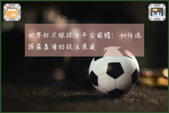 世界杯买球投注平台前瞻：如何选择最靠谱的投注渠道